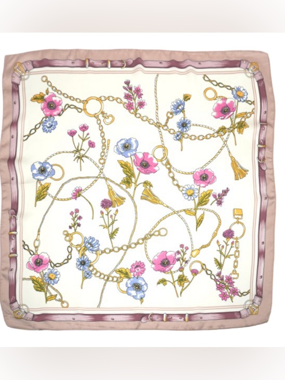 Vintage Floral Print Scarf
